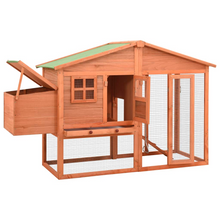 Load image into Gallery viewer, vidaXL Chicken Coop with Nest Box Solid Fir Wood
