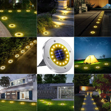 Load image into Gallery viewer, Solar Ground Lights, 4pk 16 LED