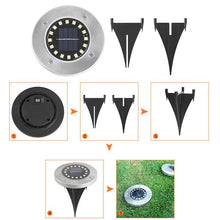 Load image into Gallery viewer, Solar Ground Lights, 4pk 16 LED